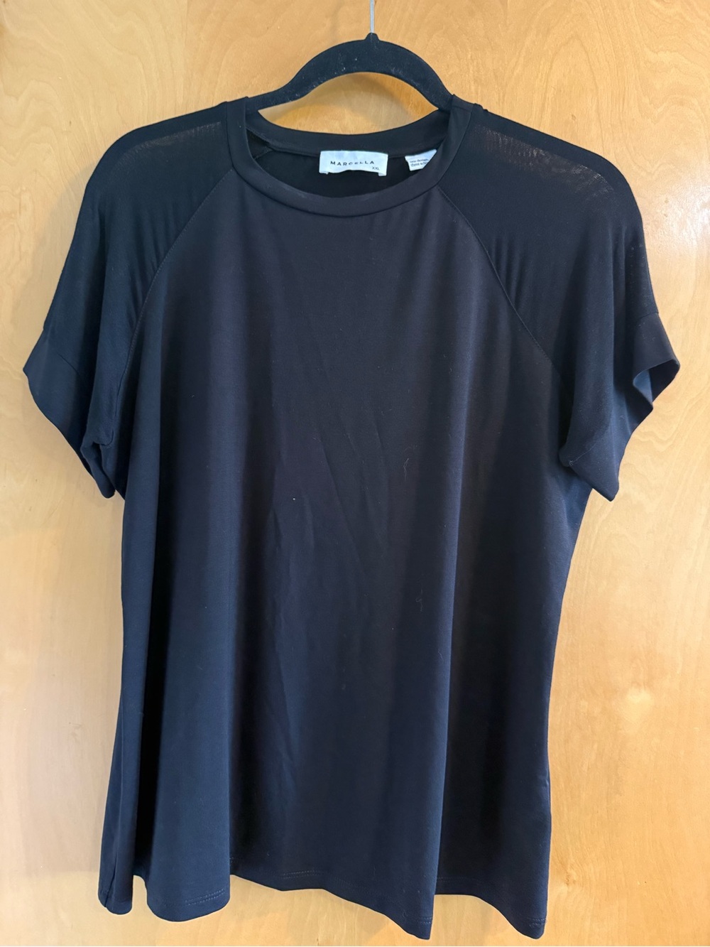 Marcella NYC Black Short Sleeve Crewneck Tee